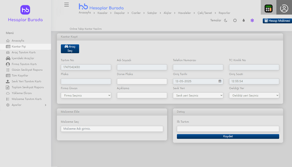 Dashboard Screenshot